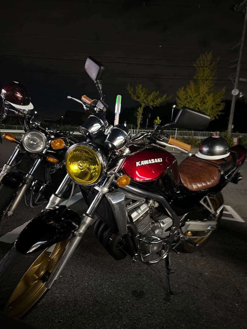 カワサキ　バリオス一型　バイクネイキッド 赤／黒　250cc 不具合なし