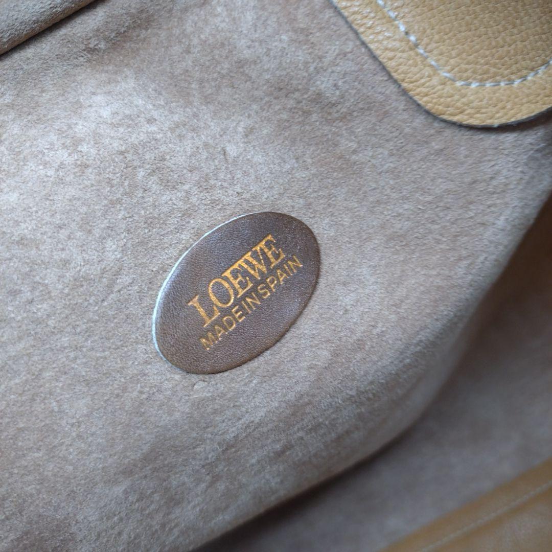 【美品】LOEWE ロエベ アマソナ50 アナグラム レザー ボストンバッグ