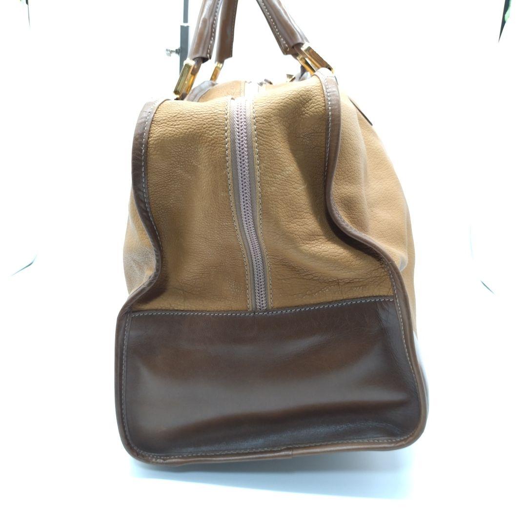 【美品】LOEWE ロエベ アマソナ50 アナグラム レザー ボストンバッグ