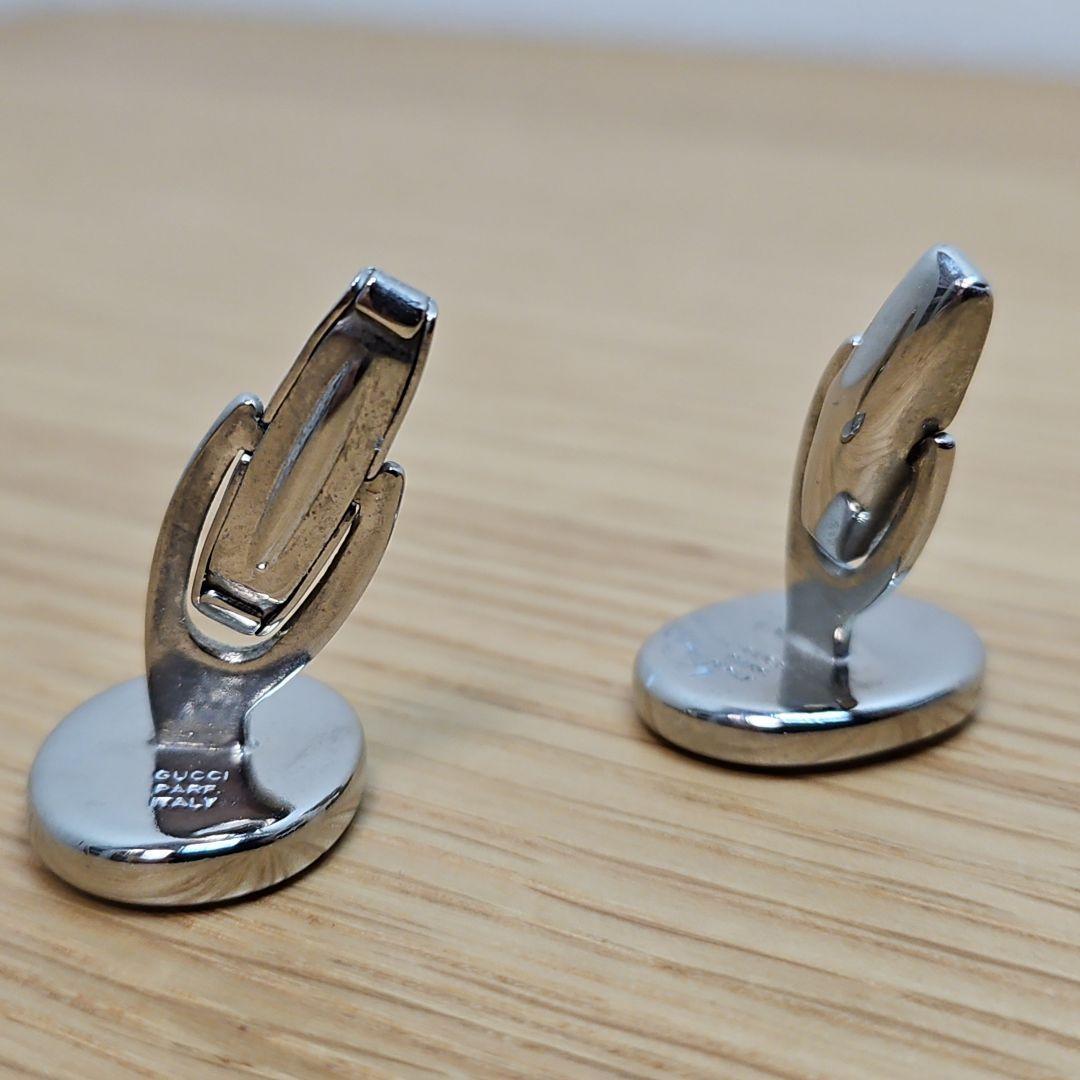 【希少】GUCCI グッチ ヴィンテージ インターロッキング GGロゴ カフス