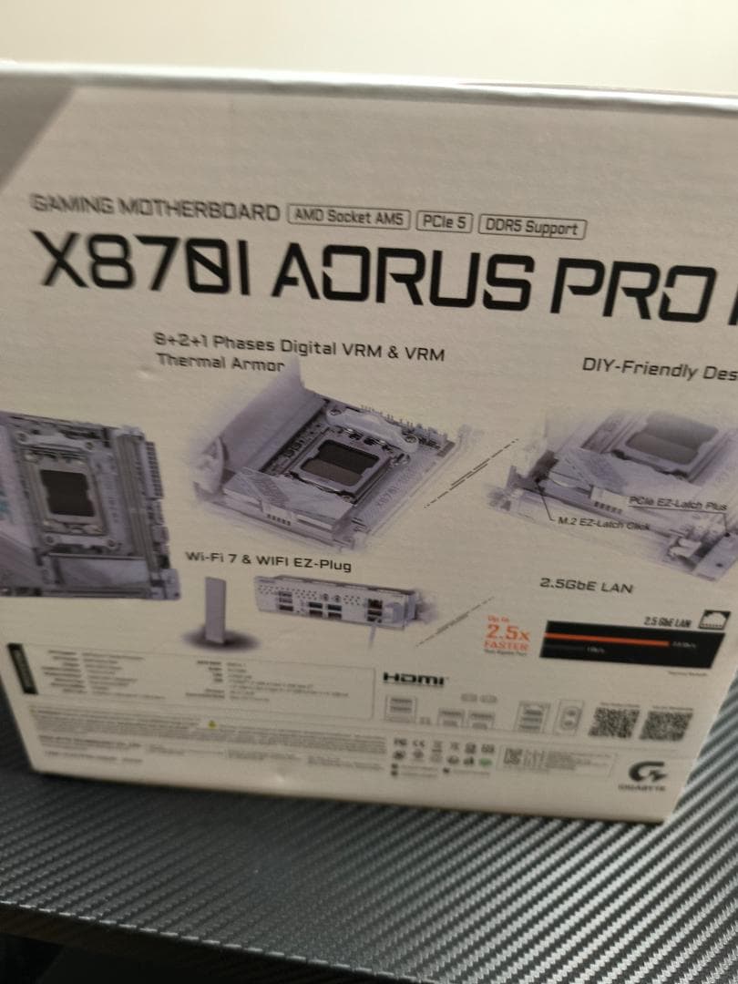 新品【Socket AM5】X870I AORUS PRO ICE マザーボード