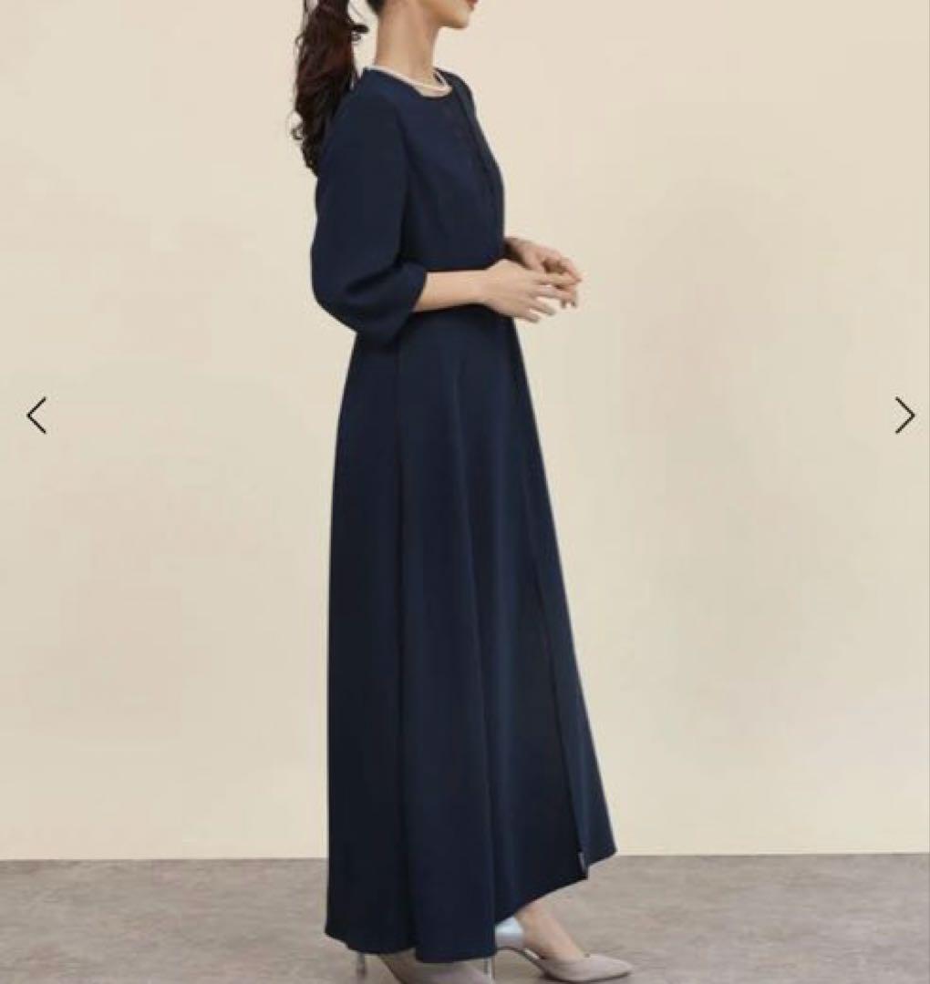 新品　fennel 定価3万8000円　レイヤードライクフロントレースワンピース