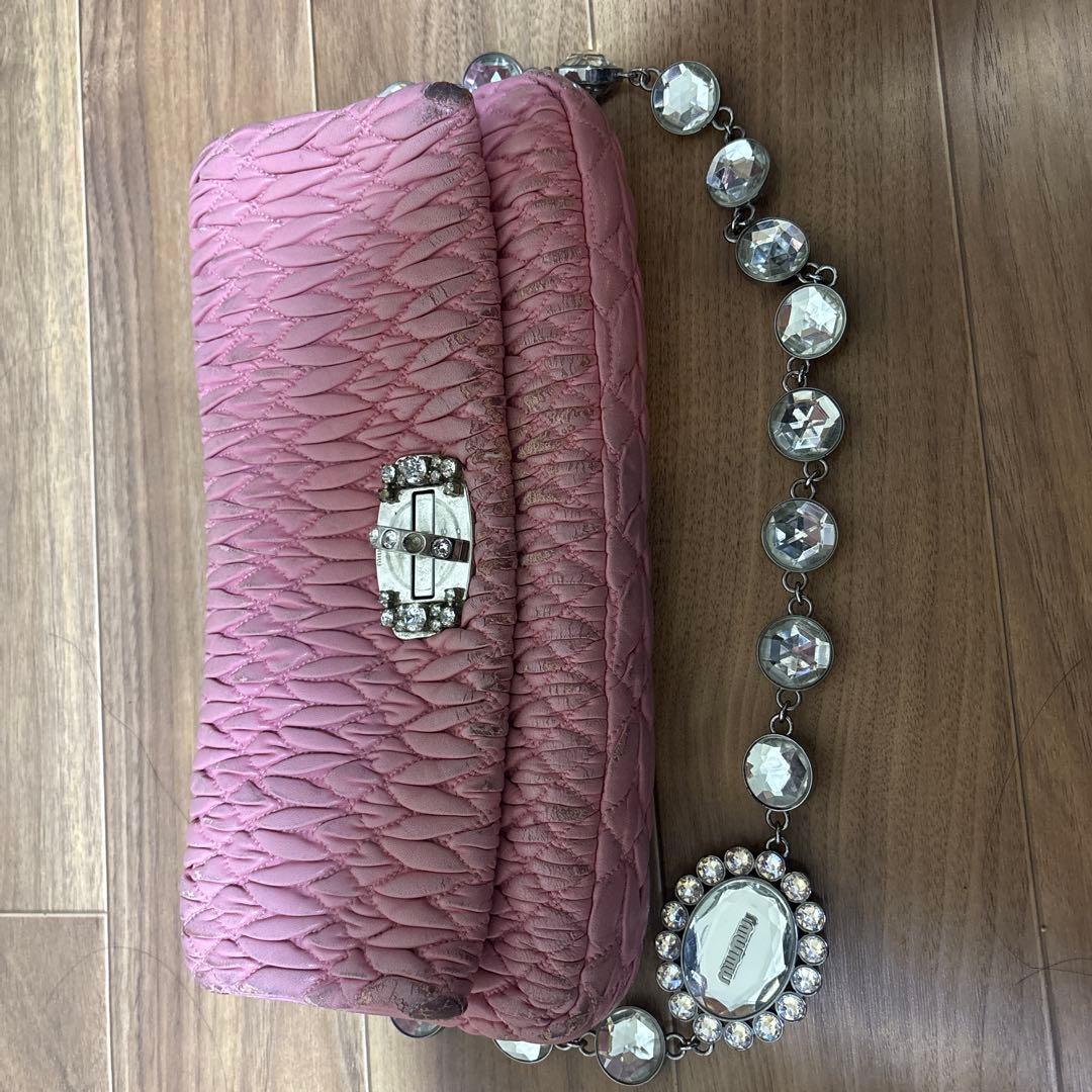 miu miu クラッチバッグ ピンク