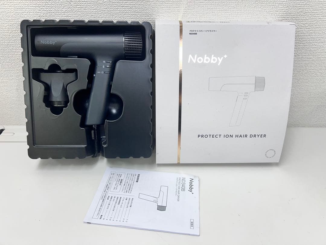 12K2#11 ノビー プロテクト イオン ヘアドライヤー ND340B-K