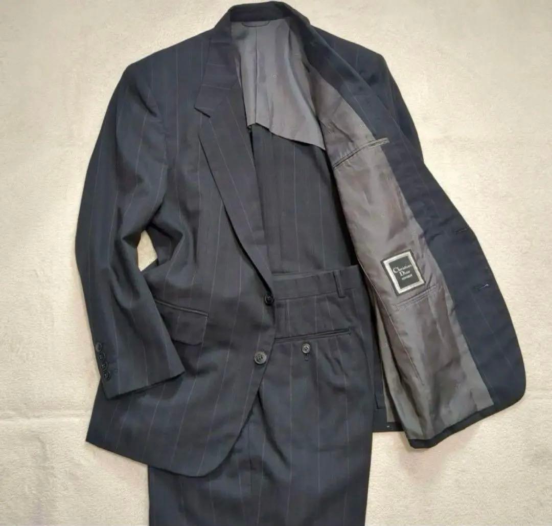 【早い者勝ち】クリスチャンディオール スーツセットアップ ストライプ