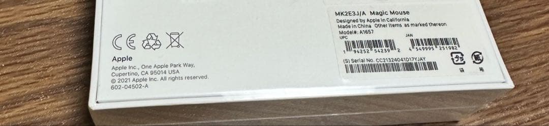 MacBookアクセサリー Apple Magic Mouse MK2K3JA
