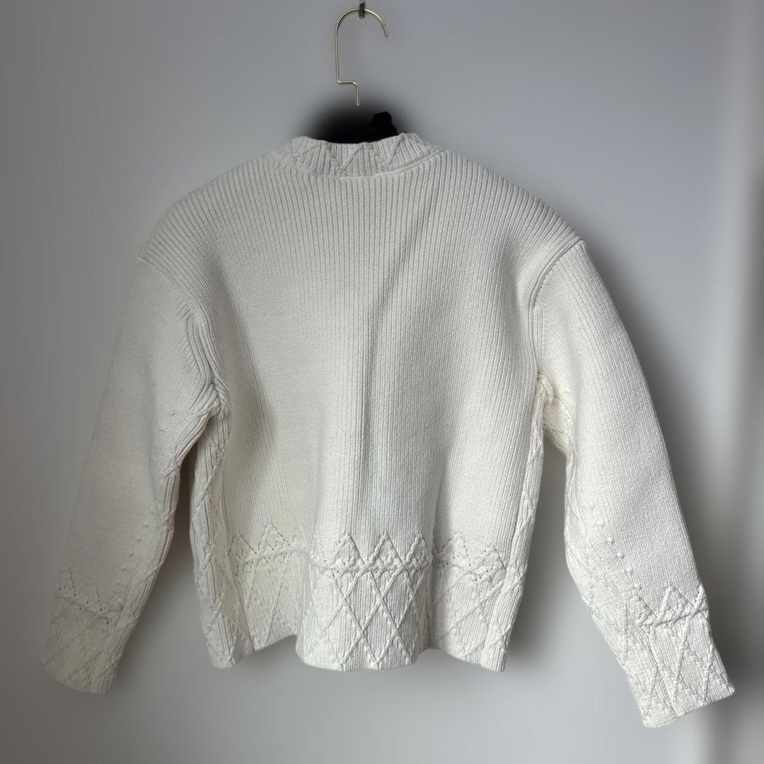 CHANEL ホワイト カーディガン 36