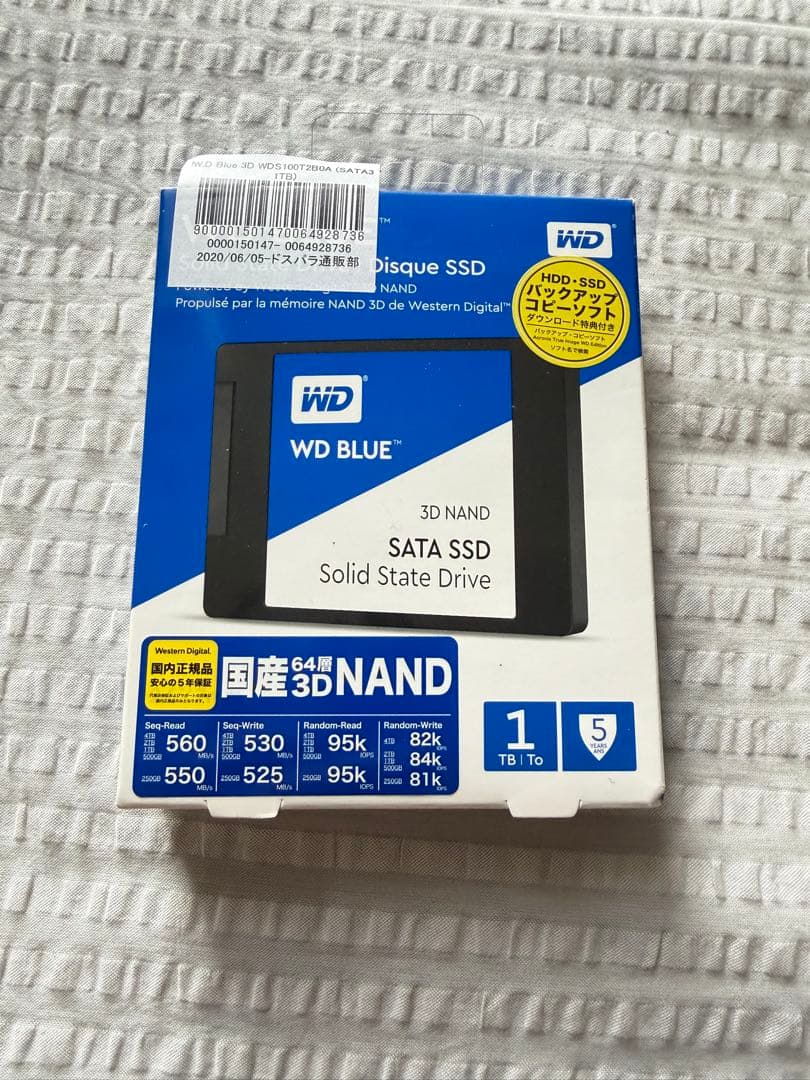内蔵型SSD WD BLUE WDS100T2B0A 1tb