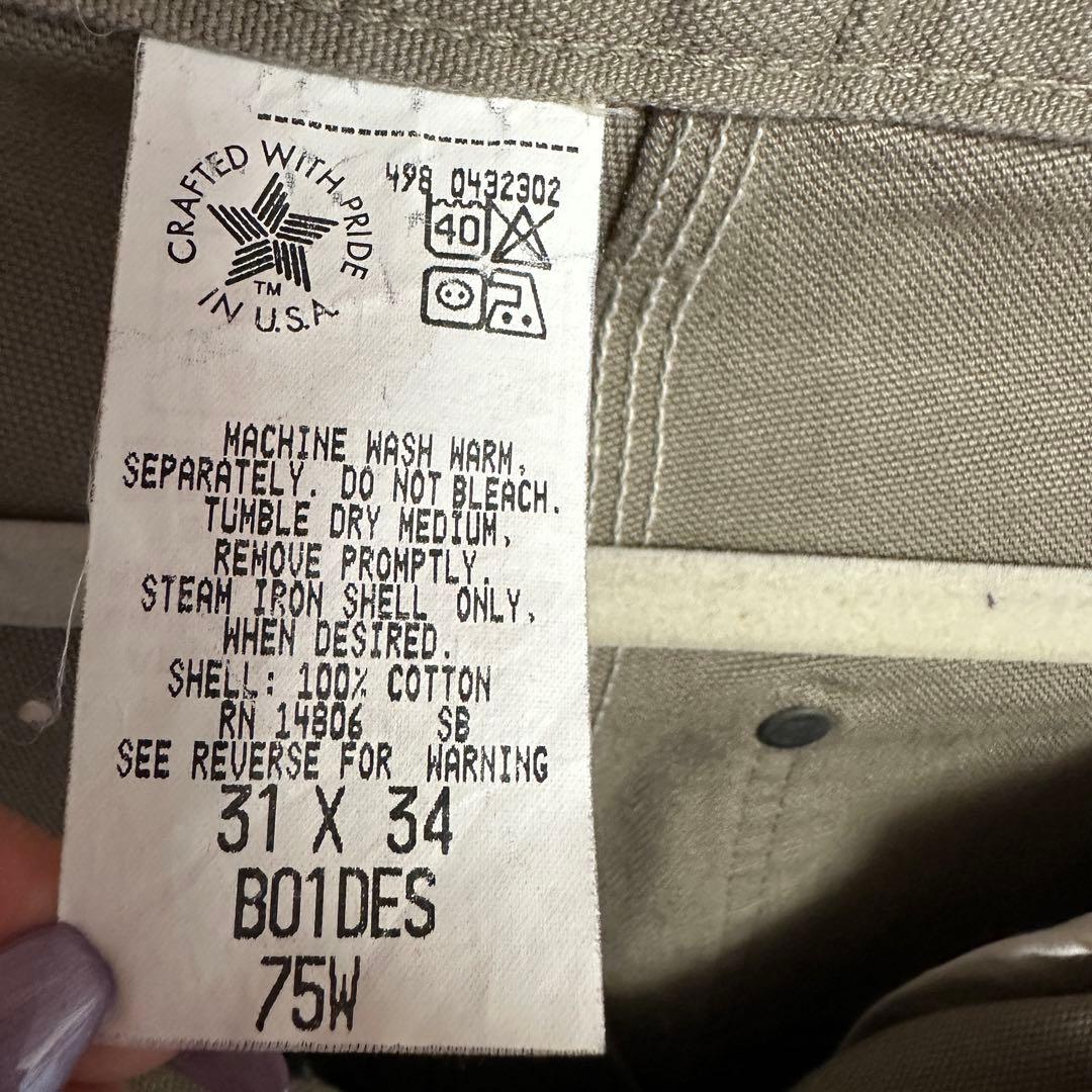 未使用！carharttカーハートダブルニーワークパンツ アメカジ31-34