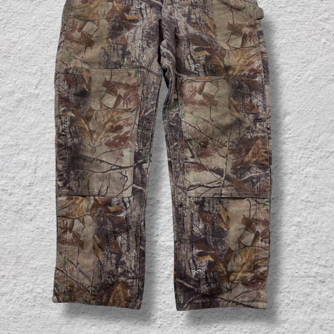 しんしんカーハートオーバーオールダブルニーリアルツリー90sダック地