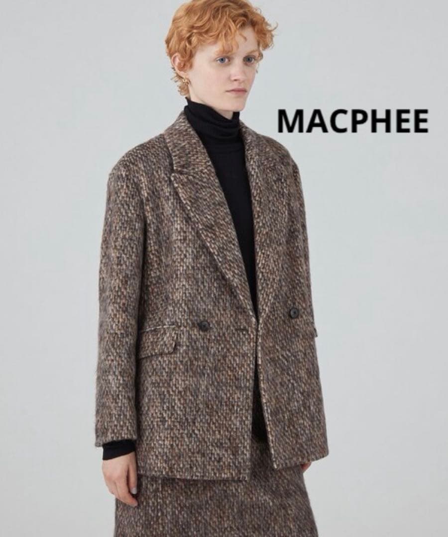 MACPHEE マカフィーモヘヤミックスシャギージャケットトゥモローランド 36