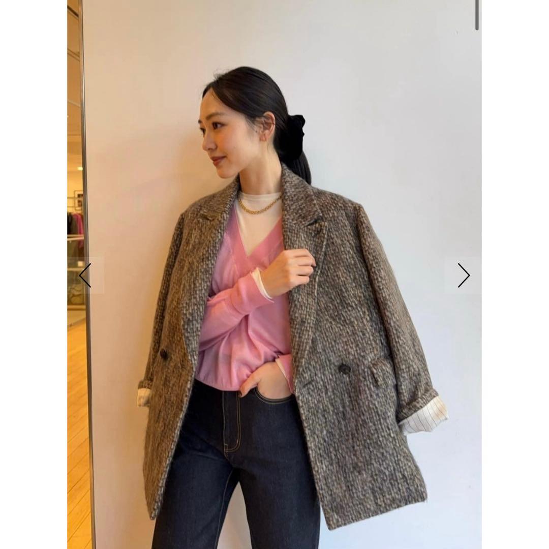 MACPHEE マカフィーモヘヤミックスシャギージャケットトゥモローランド 36