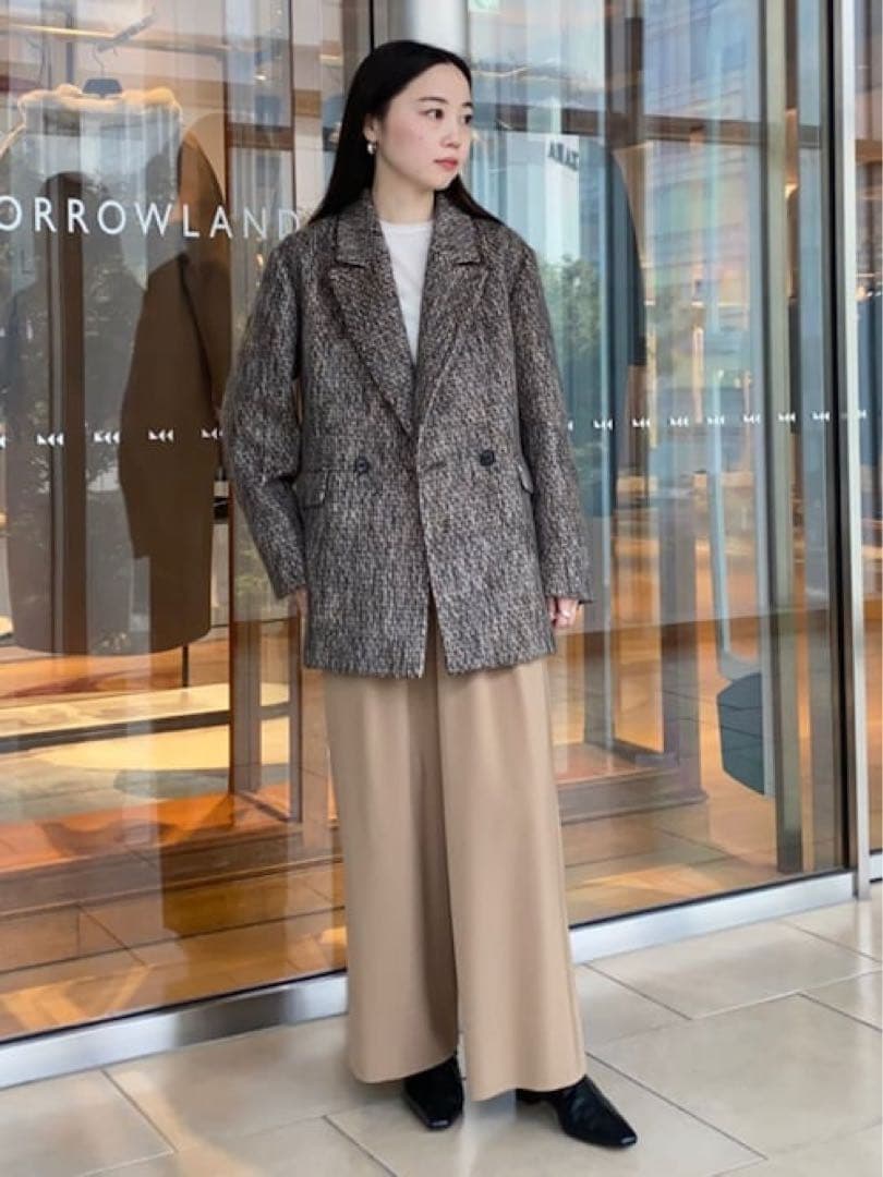 MACPHEE マカフィーモヘヤミックスシャギージャケットトゥモローランド 36