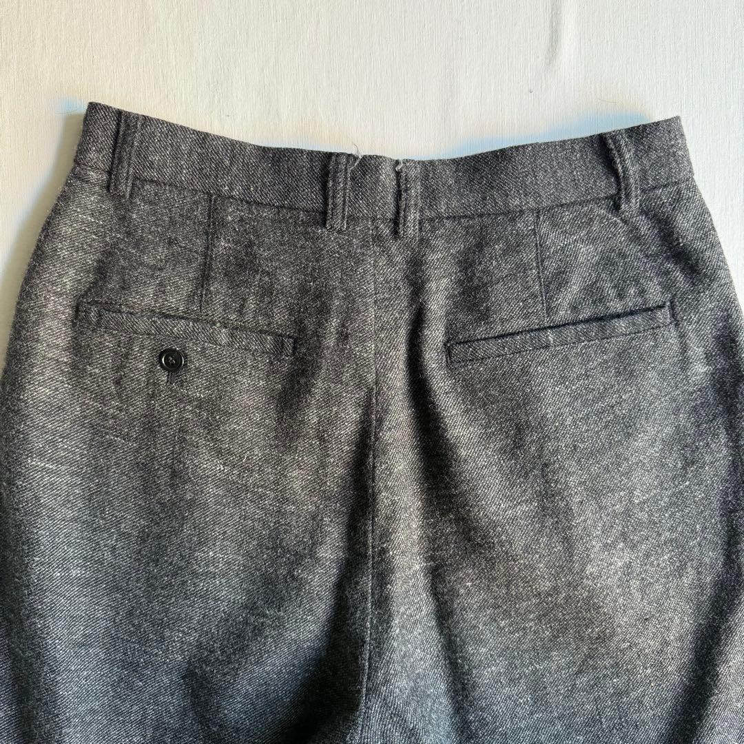 パンツ CONFECT linen wool twill 1tuck trousers