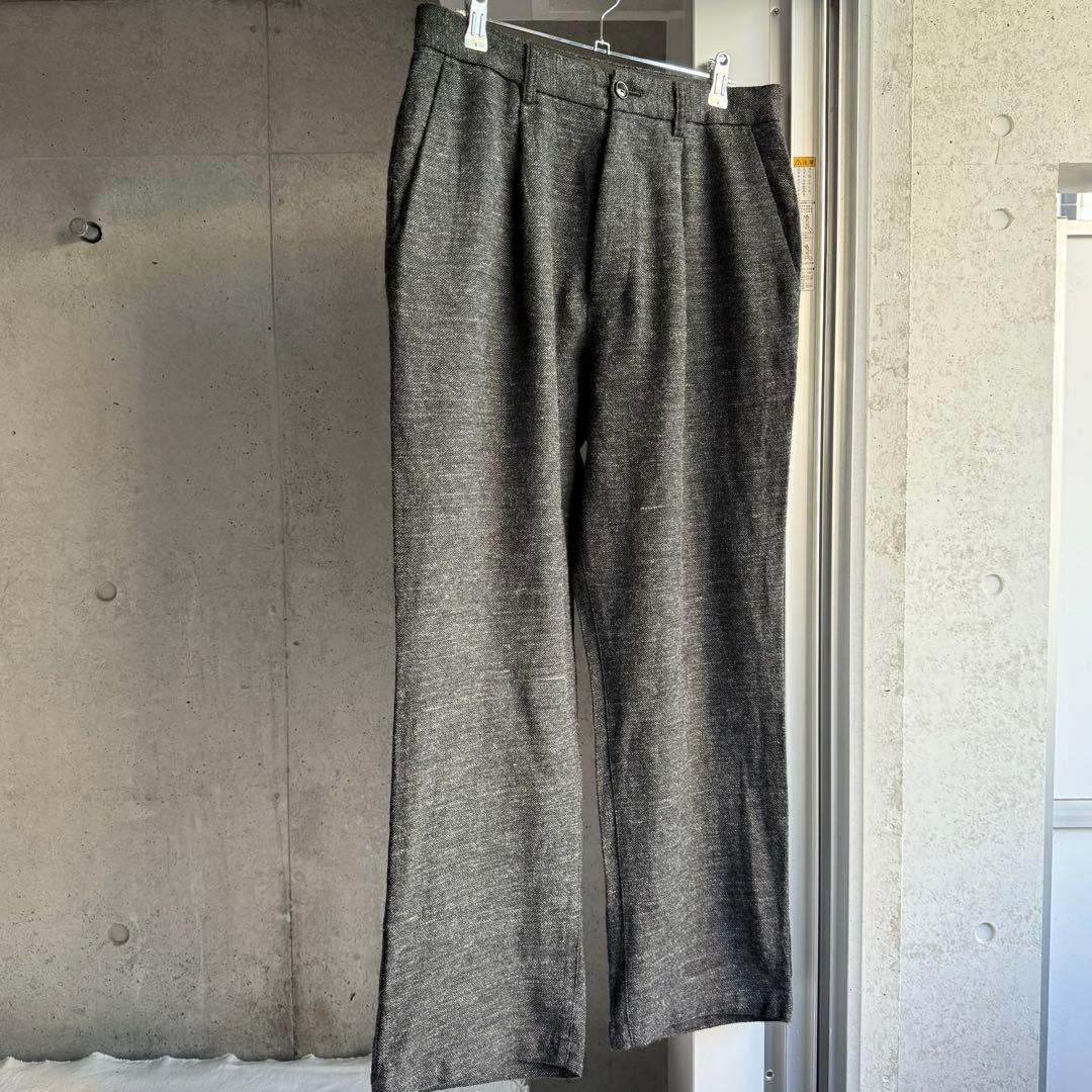 パンツ CONFECT linen wool twill 1tuck trousers