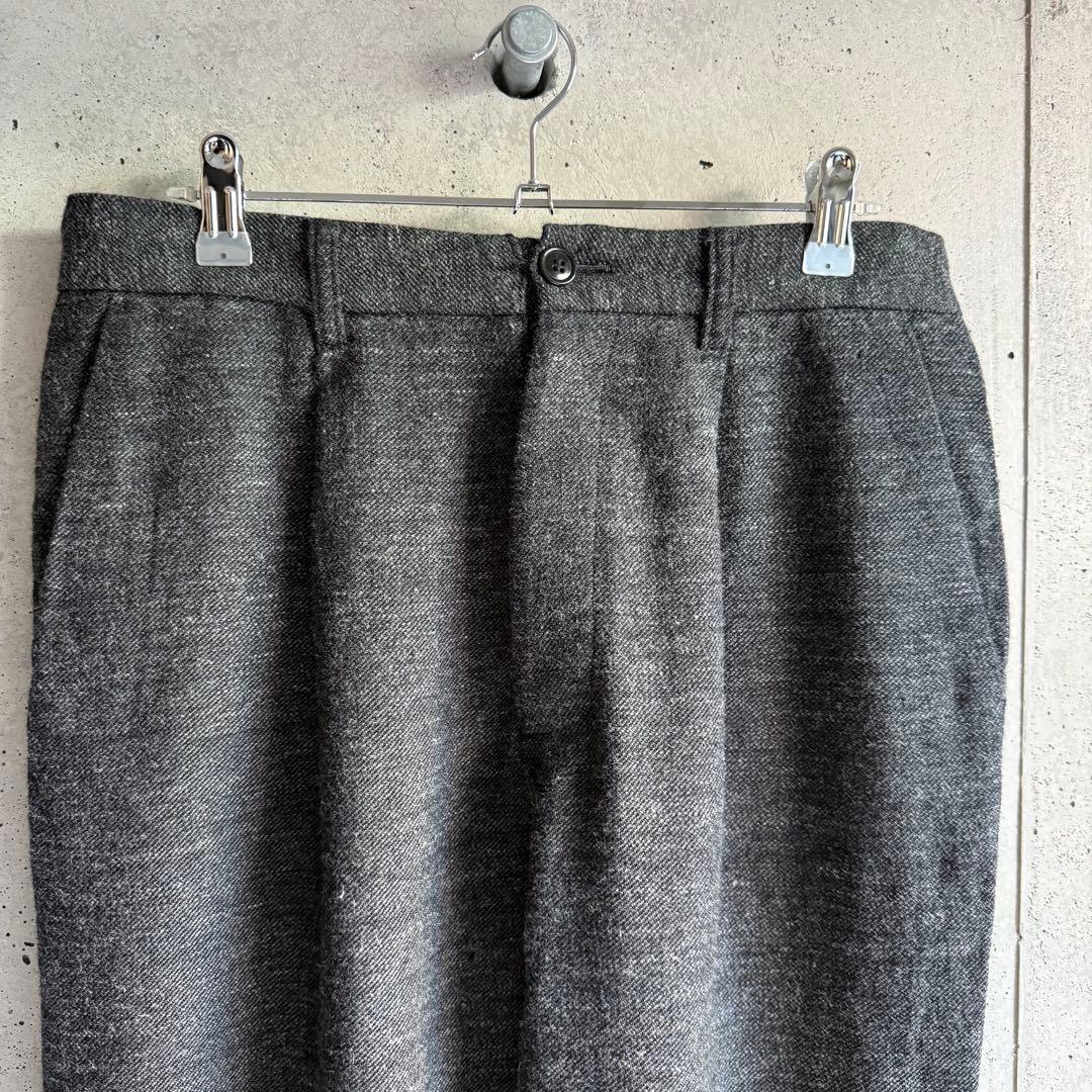 パンツ CONFECT linen wool twill 1tuck trousers