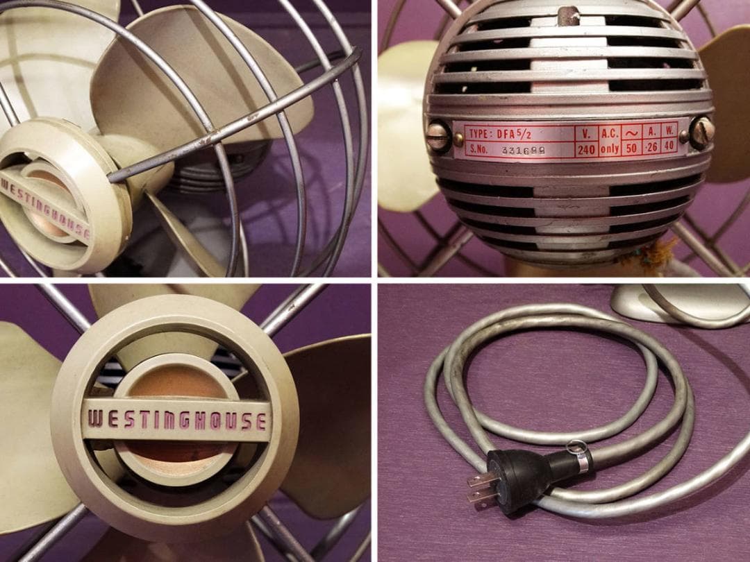 ★WESTINGHOUSE テーブルファン 扇風機 DFA5 2 アメリカ製