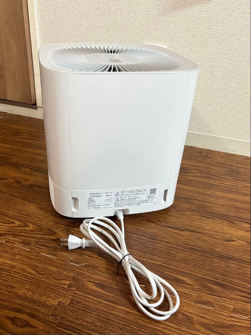 美品☆SHARP シャープ 衣類乾燥機 CV-P60-W プラズマクラスター