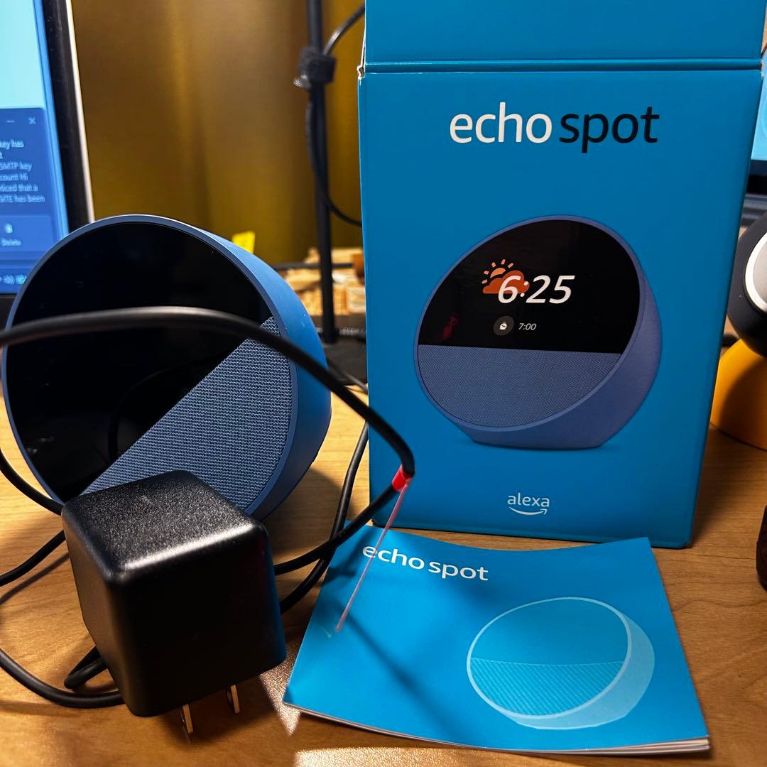 Echo Spot 2024年！スマートアラーム時計！with Alexa！