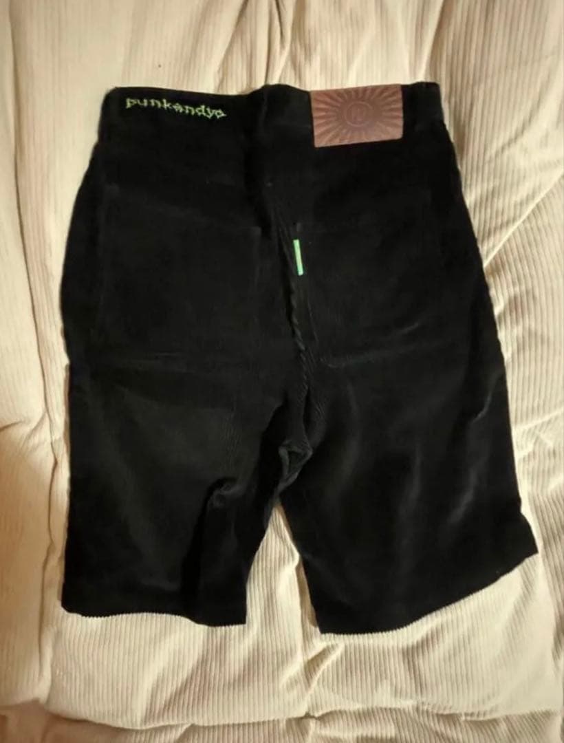 punkandyo コーデュロイ ショートパンツ 黒
