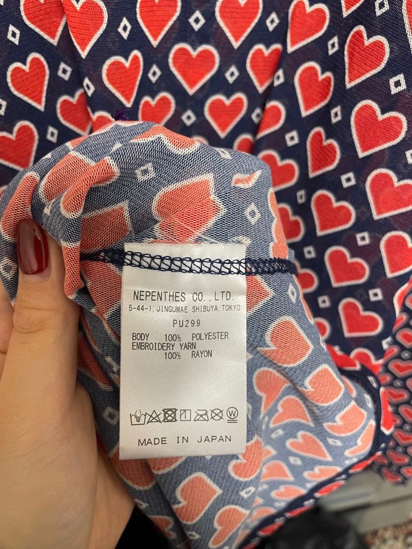 BEAMS BOYニードルスNEEDLES シースルーハートトップス