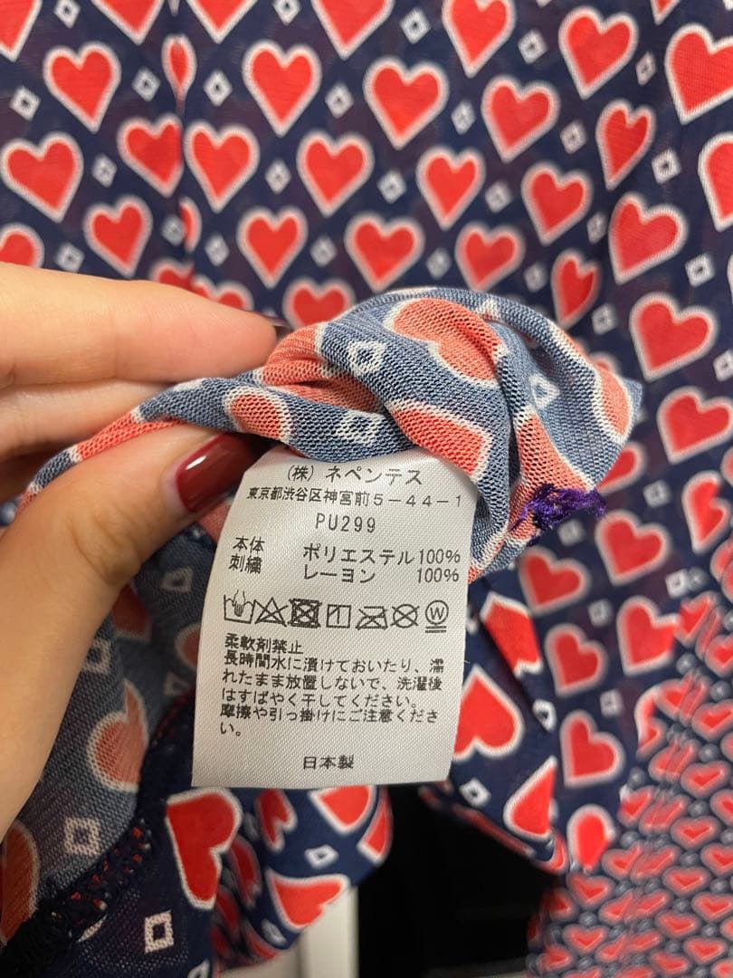 BEAMS BOYニードルスNEEDLES シースルーハートトップス