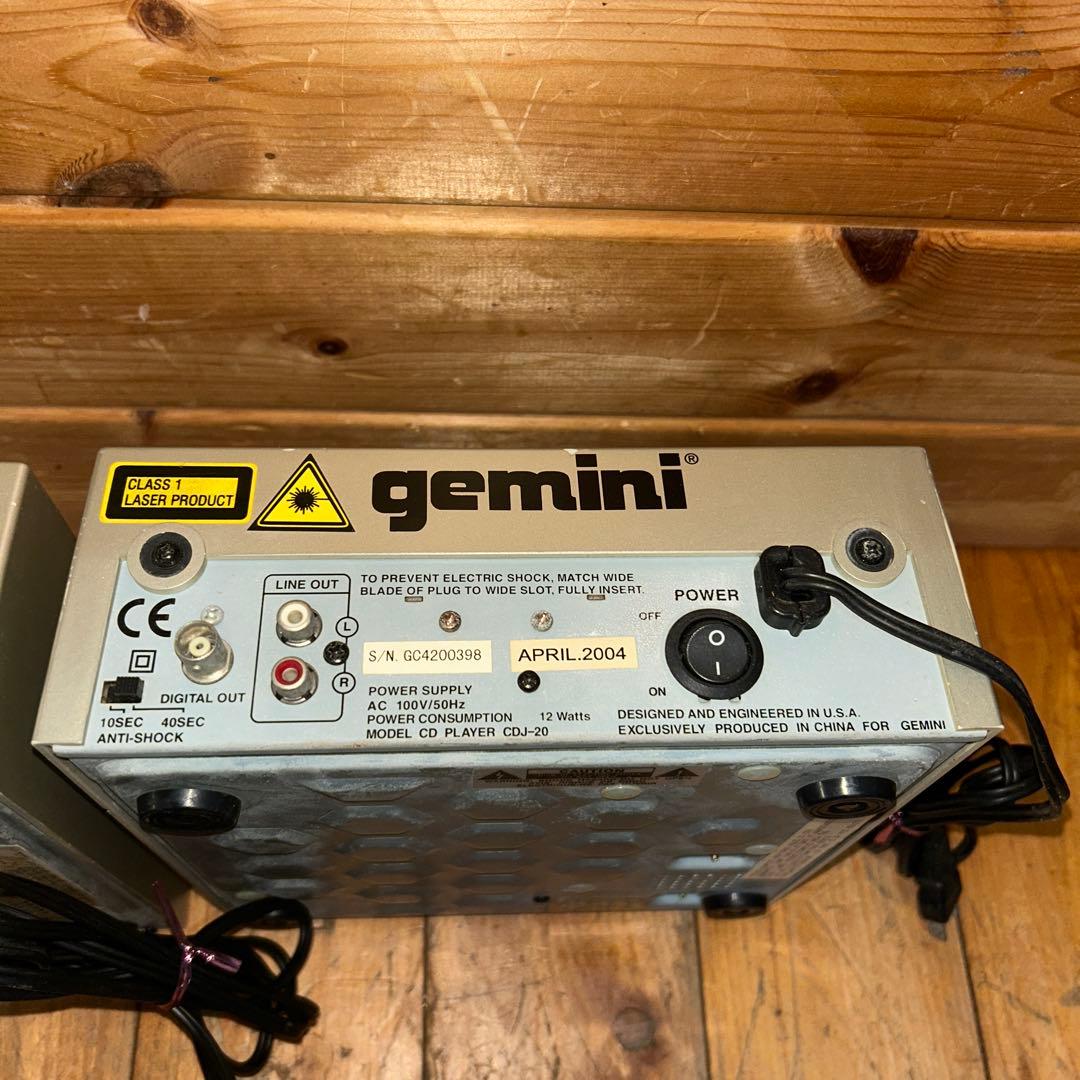 人気モデル GEMINI CDJ-20 CDプレーヤー