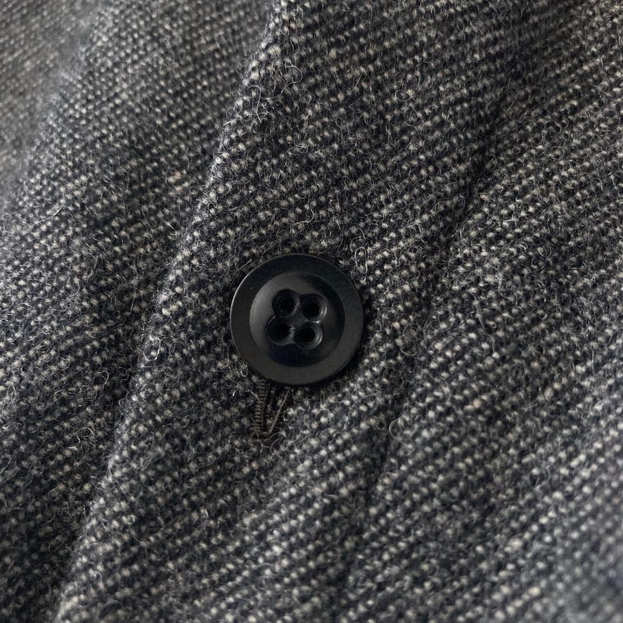 d*2様 【美品】Y's ヨウジヤマモト　ウールシャツワンピース マキシ丈 コー