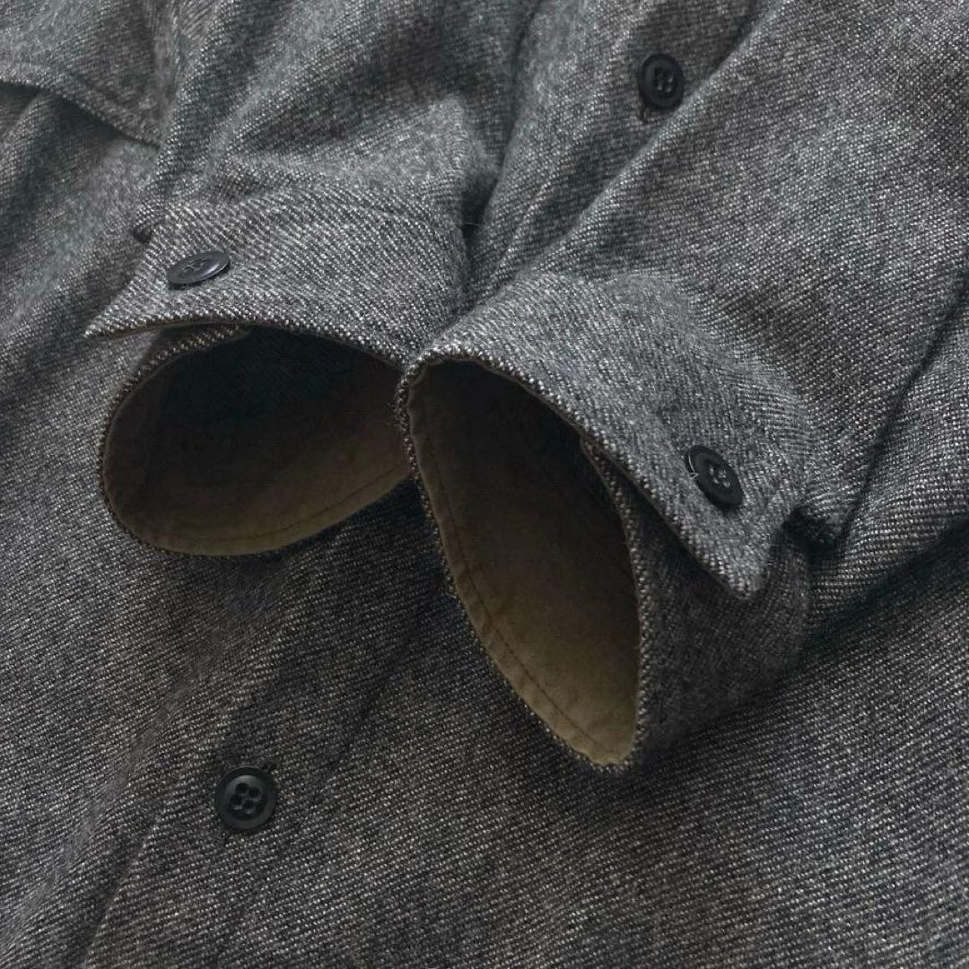 d*2様 【美品】Y's ヨウジヤマモト　ウールシャツワンピース マキシ丈 コー