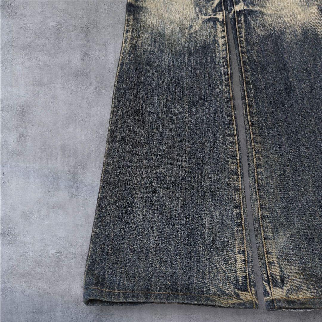 トルネードマート 鬼ヒゲ 稲妻 フレアデニム y2k ブーツカット 00s