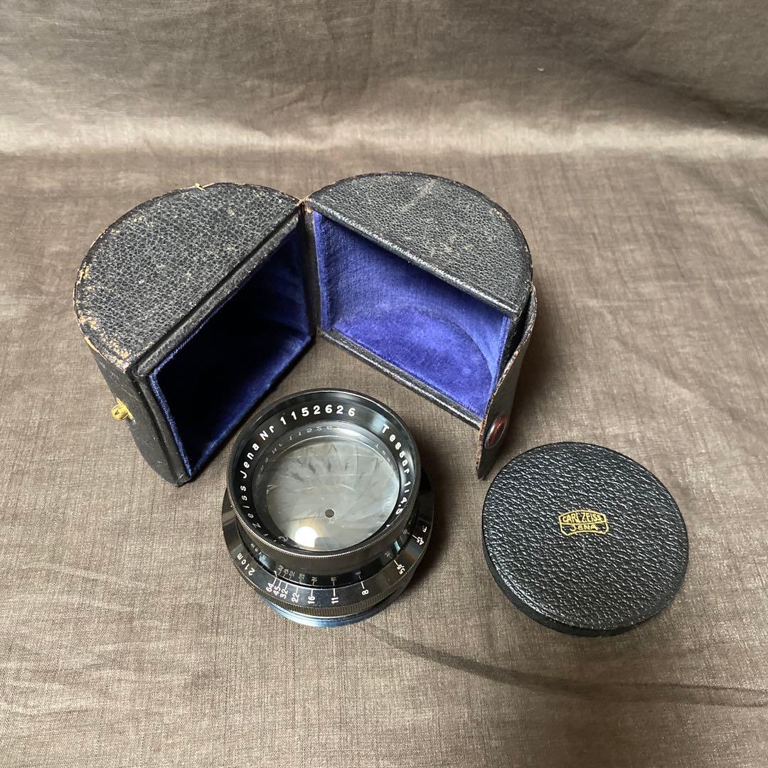 【美品】カールツァイス イエナTessar 1:4.5 f=21cm大判レンズ