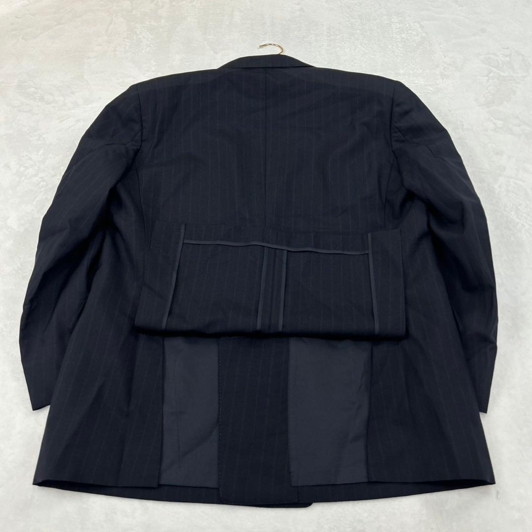 I8⑧ XL BB7 バーバリーロンドン ダブル モヘア混 スーツ メンズ