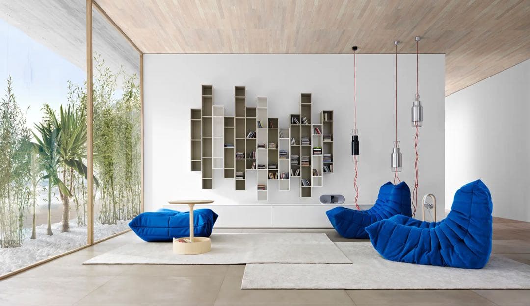 【希少】リーンロゼ トーゴ ligne roset 3P ソファ 黒 レザー 革