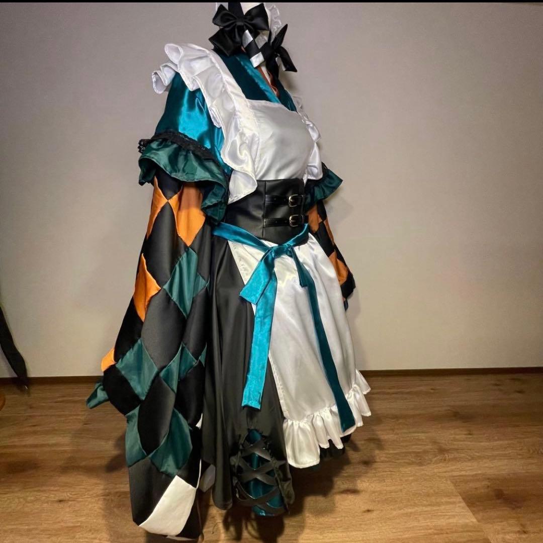 【即日発送】ホロライブ 儒烏風亭らでん スイパラコラボ コスプレ衣装 メイド服