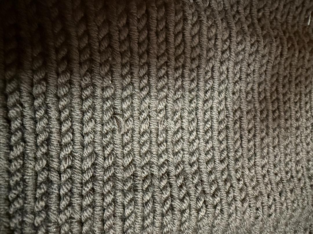 ダークブラウン ダウンニットジャケット