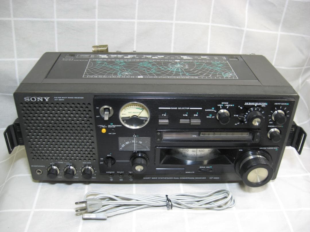 ソニー FM/MW/SW 31バンドレシーバー ICF-6800 動作品