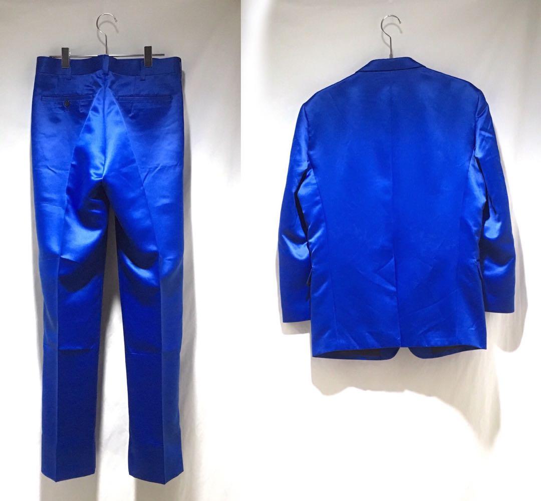 スーツ Gloss Blue Box Silhouette SetUp Suit