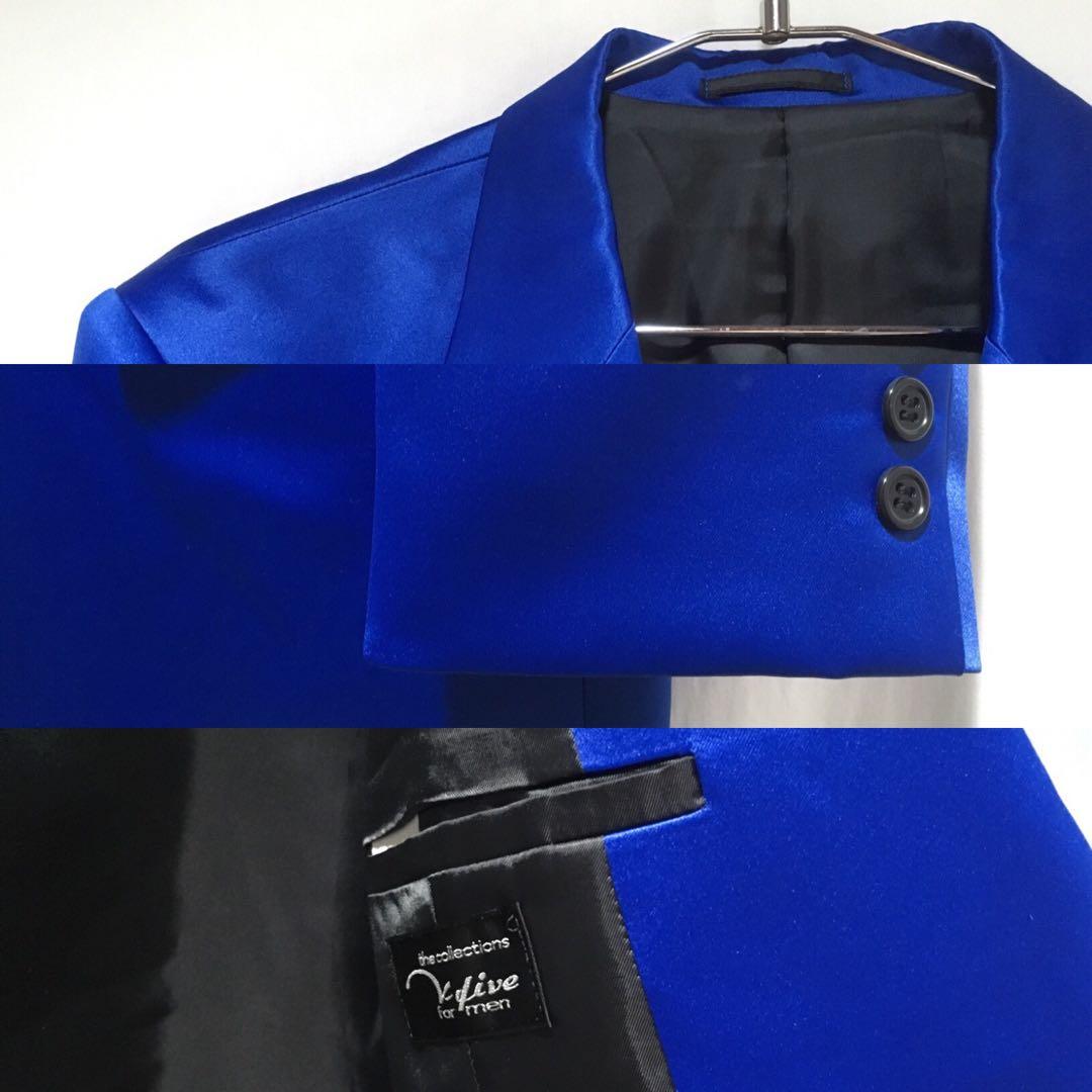 スーツ Gloss Blue Box Silhouette SetUp Suit