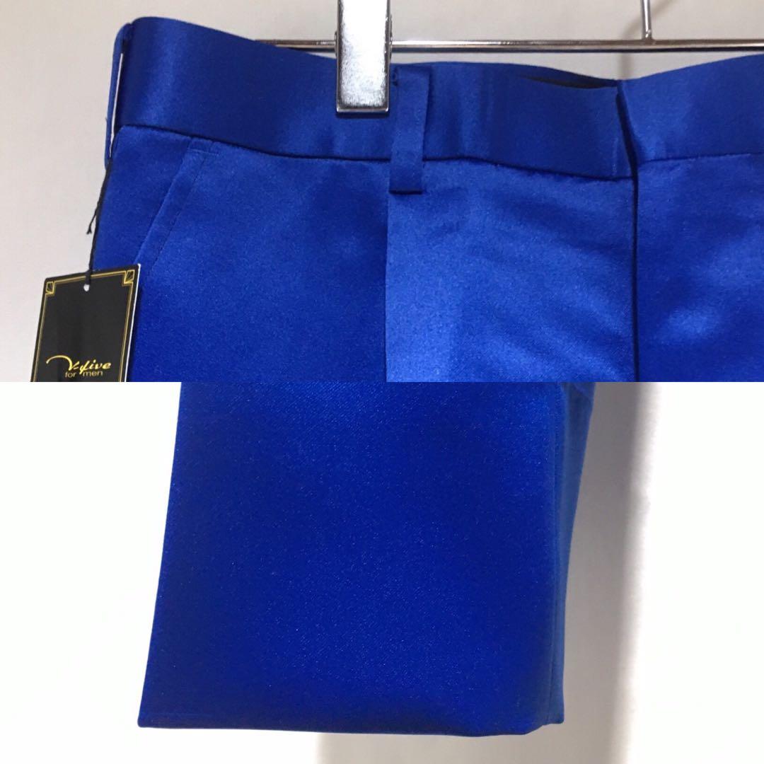 スーツ Gloss Blue Box Silhouette SetUp Suit