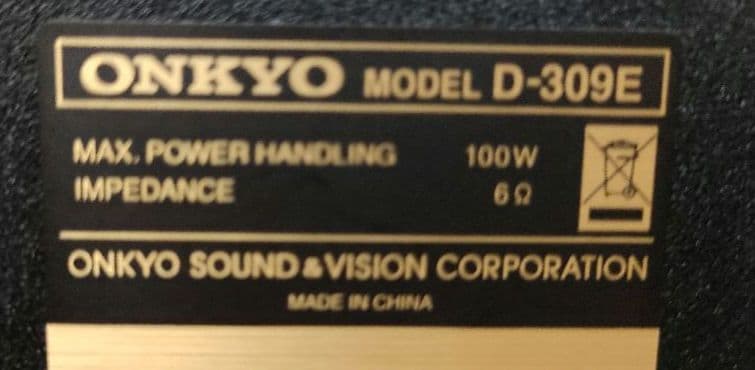 ONKYO トールボーイスピーカー D-309E 2台1組