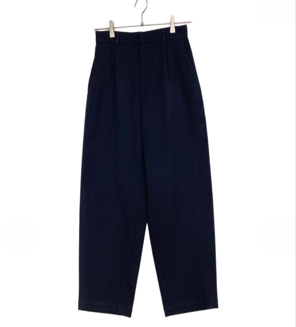 超美品 LOEFF ロエフTW ナロー ボンタンパンツネイビー