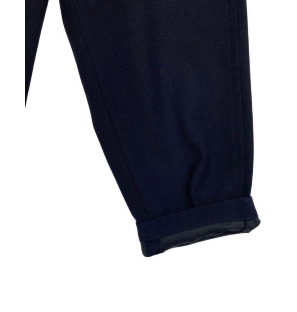 超美品 LOEFF ロエフTW ナロー ボンタンパンツネイビー