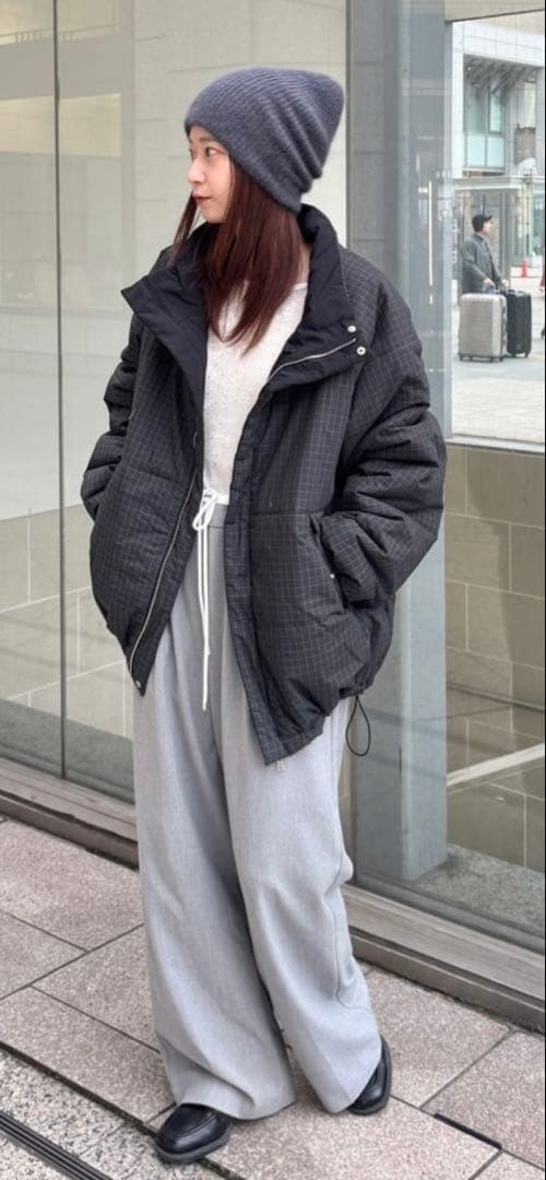 【新品未使用】kastane チェック中綿リバーシブルアウター