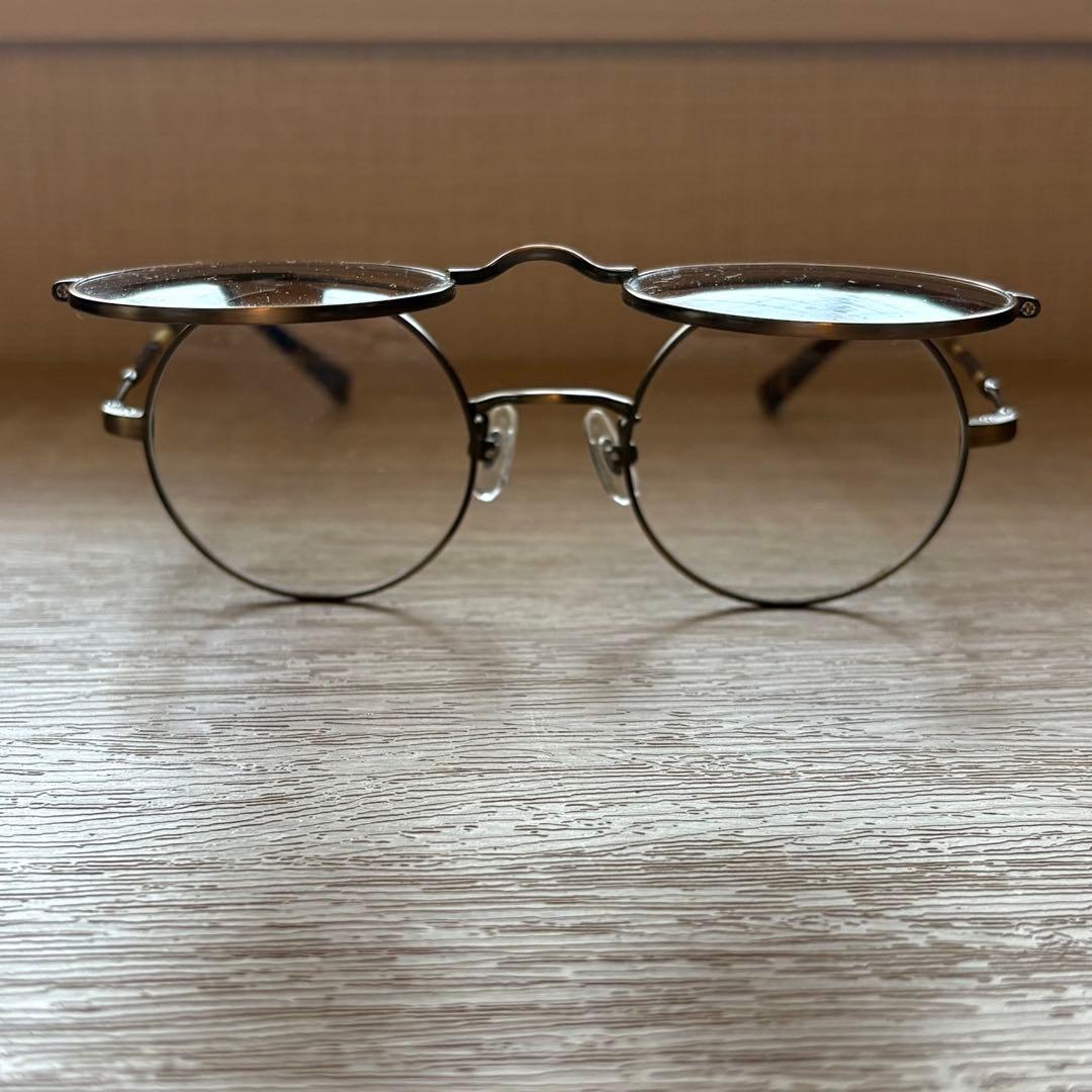 フラップアップ ラウンド型 サングラス メガネ LENON