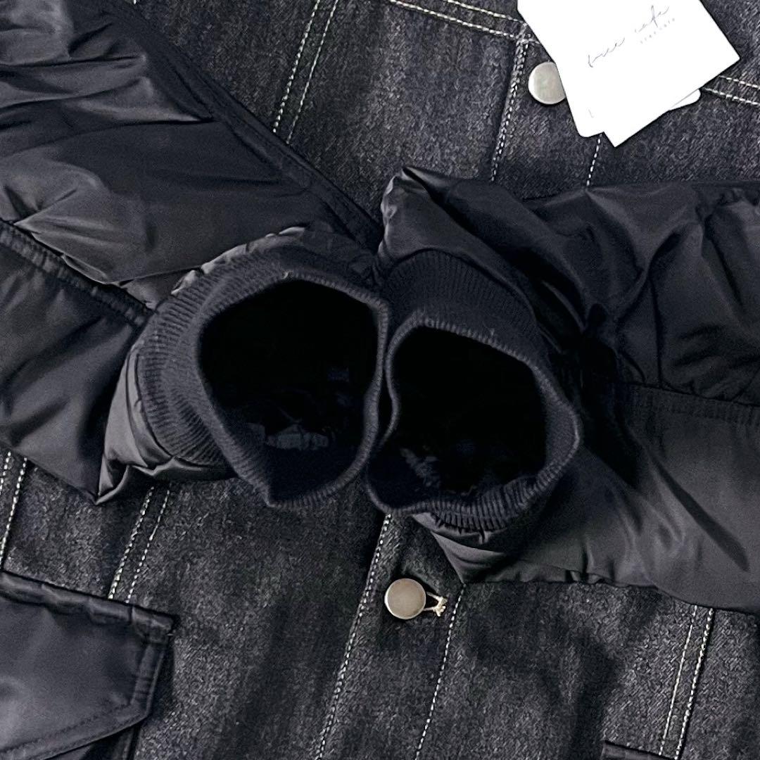 新品未使用 アンティカ デニム×MA-1 ドッキングジャケット 異素材 F