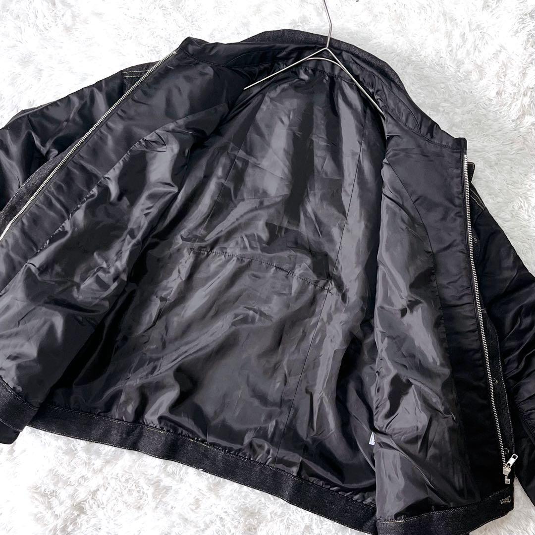 新品未使用 アンティカ デニム×MA-1 ドッキングジャケット 異素材 F