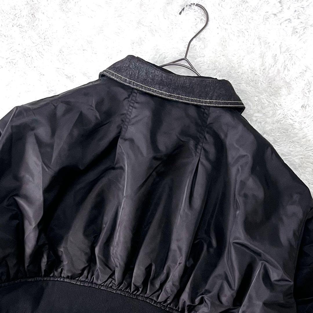 新品未使用 アンティカ デニム×MA-1 ドッキングジャケット 異素材 F