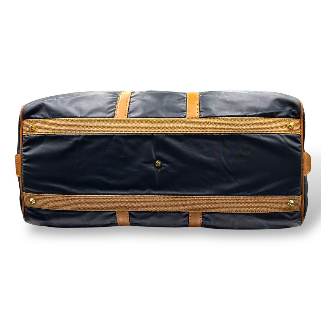 【ヴィンテージ】ハンティングワールド　ボストンバッグ　トラベル　ナイロン　レザー