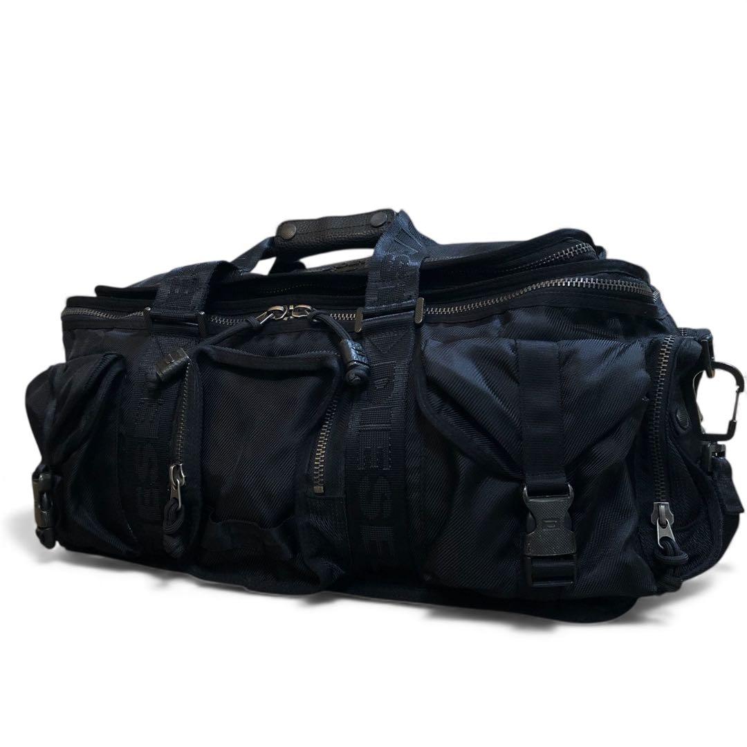 DIESEL ディーゼル 2wayショルダーバッグ ボストン y2k 黒 大容量