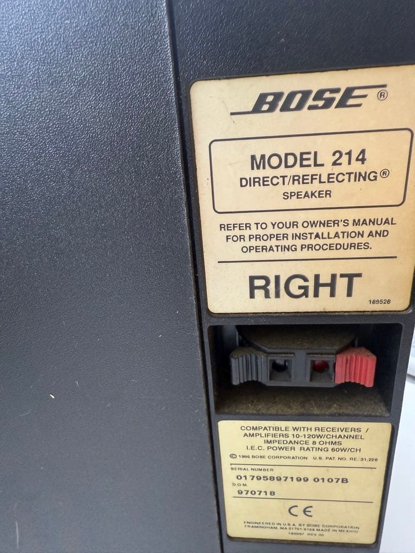 BOSE MODEL 214 Direct/Reflecting スピーカー